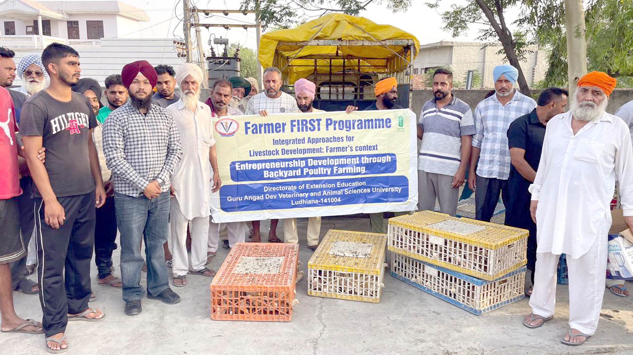 Vet Varsity conducts Input distribution-cum-awareness camp on backyard poultry